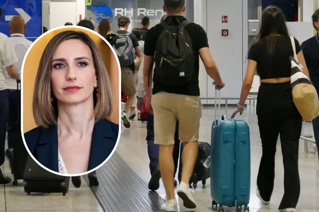 L'aeroporto di Cagliari e l'assessora Barbara Manca