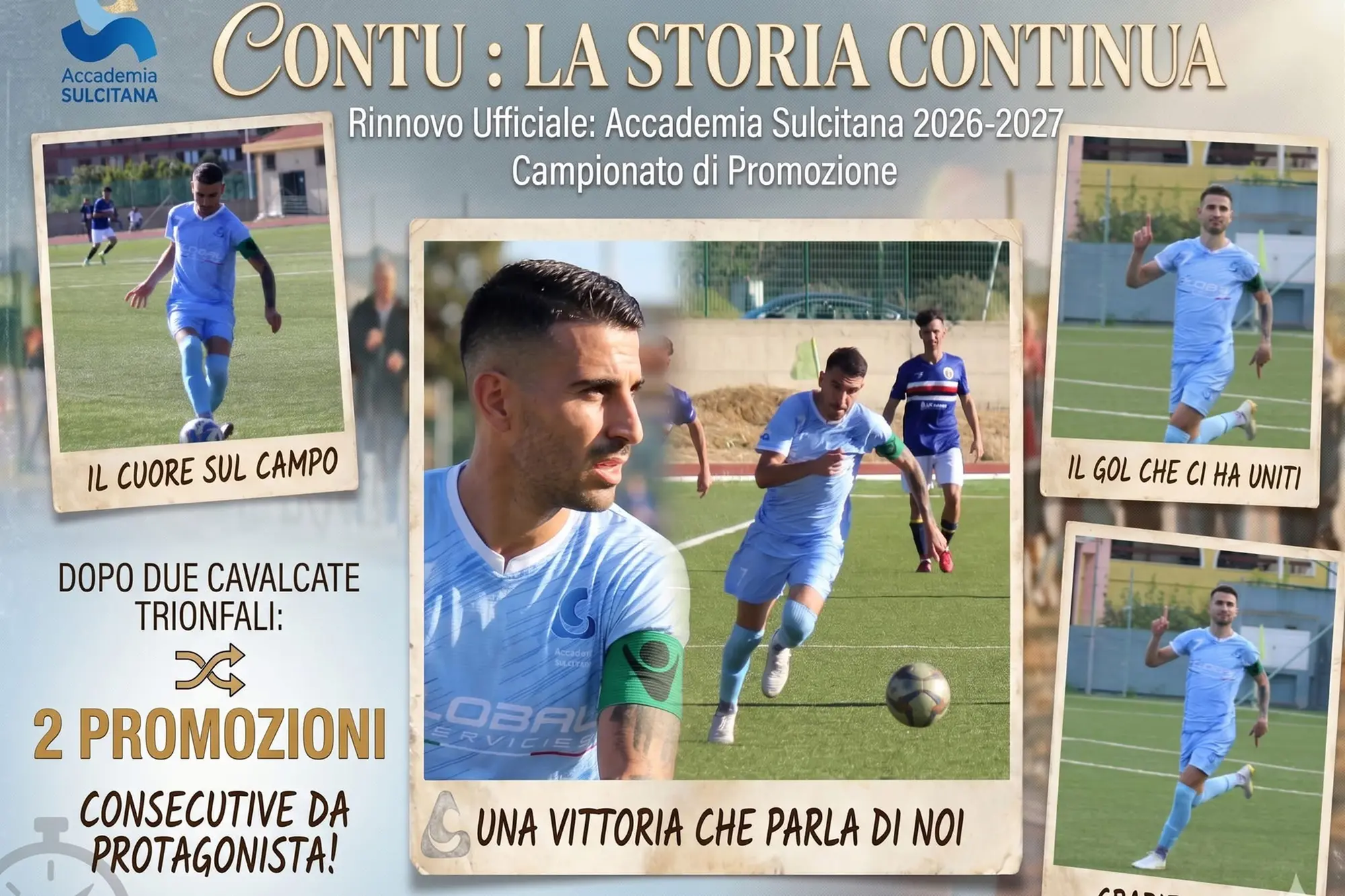 Contu resta all'Accademia Sulcitana
