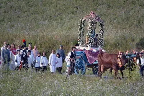 La processione della Madonna d'Itria a Nureci