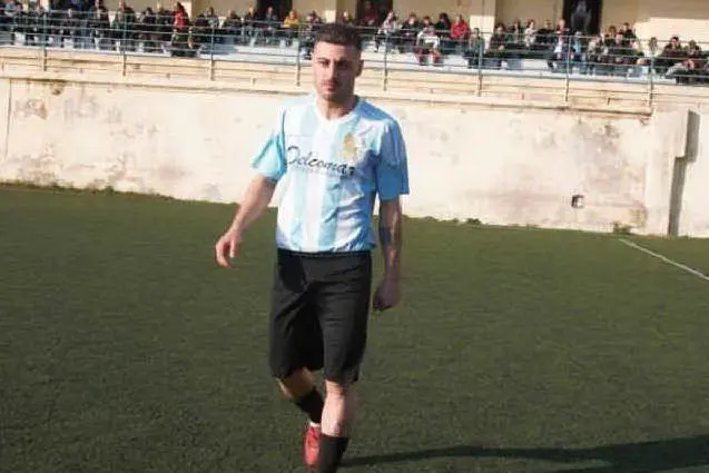 Salvatore Gallo, 27 anni, centrocampista dell'Ilvamaddalena (foto concessa)