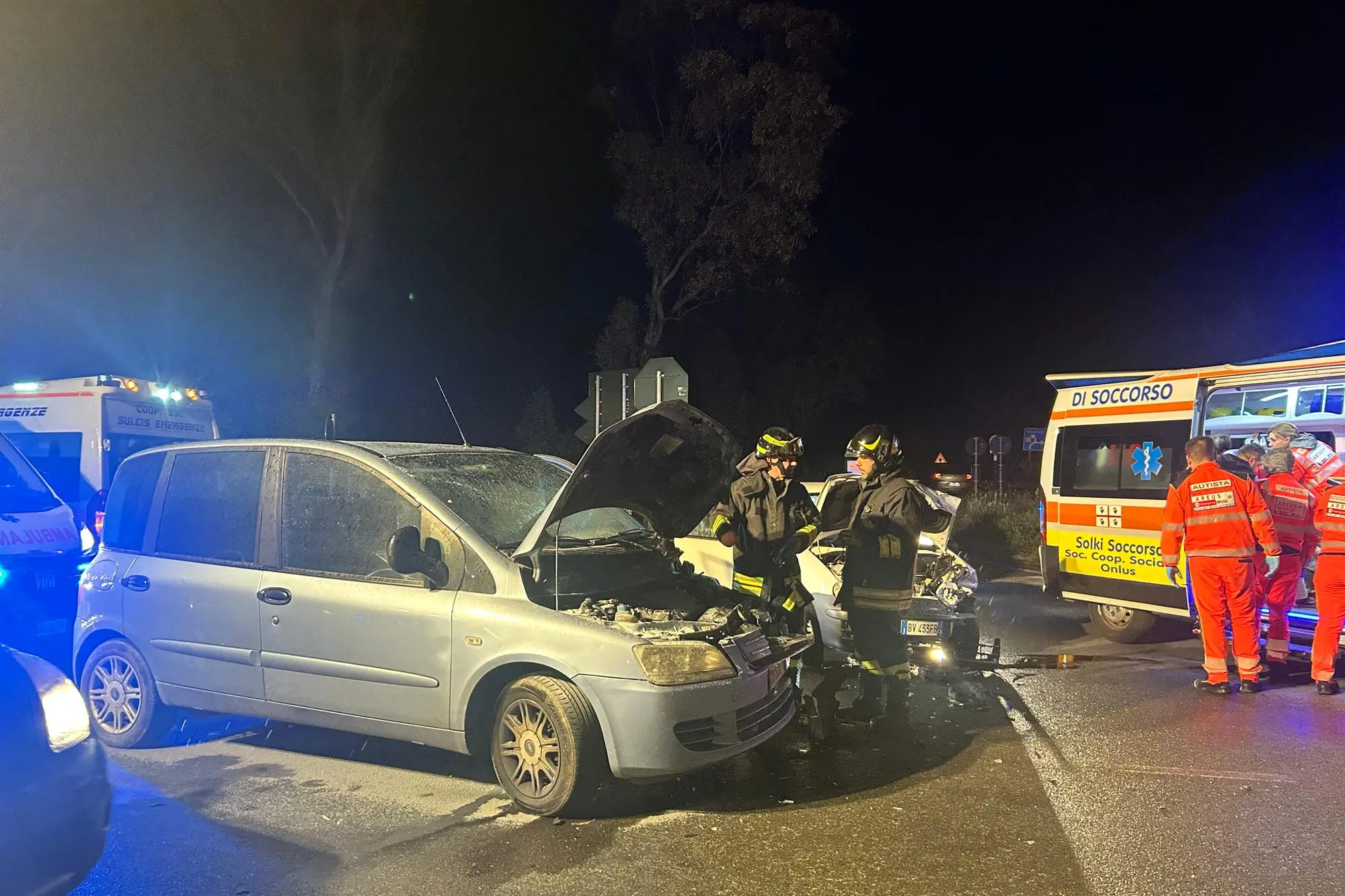 Le auto coinvolte nell'inicdente (Foto: Fabio Murru)