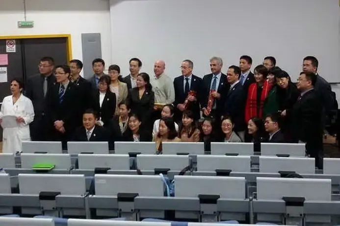 Medici cinesi all'Università di Sassari (foto L'Unione Sarda - Marras)
