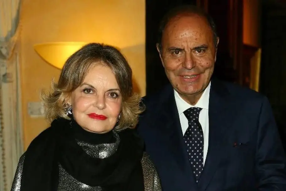 Bruno Vespa e la moglie Augusta Iannini (foto Murgana)