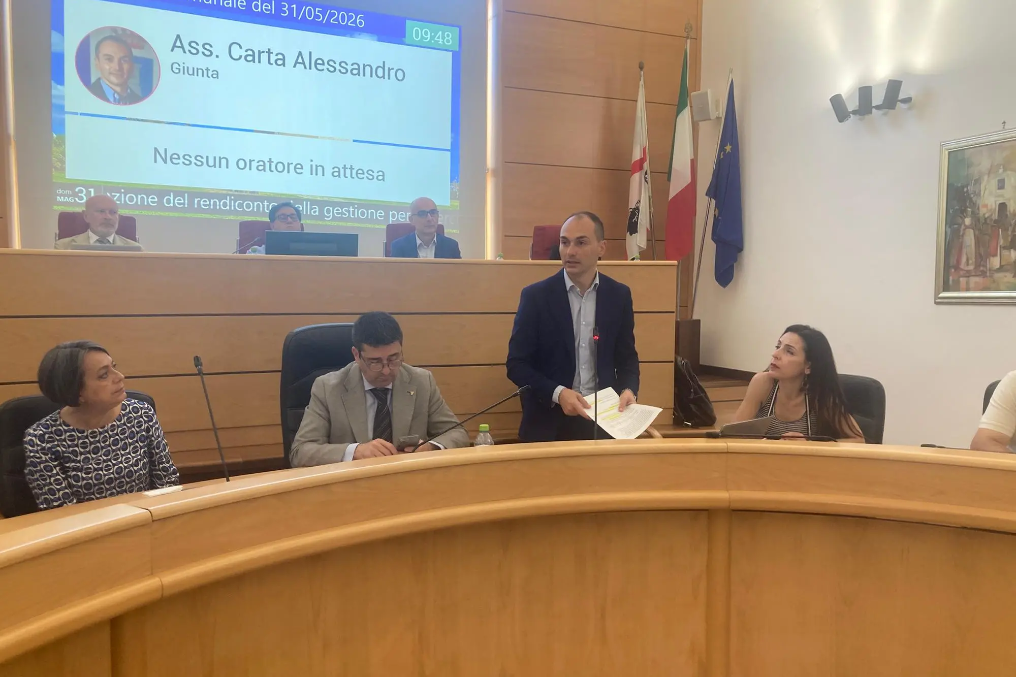 Il consiglio comunale di Porto Torres (foto Pala)
