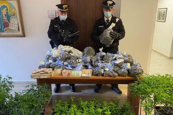 Una serra di marijuana e 10 kg di infiorescenze: Olbia, coppia di fidanzati in arresto