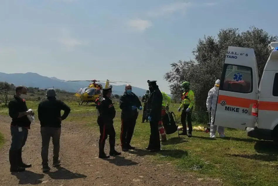 Il luogo dell'aggressione (foto Carabinieri)