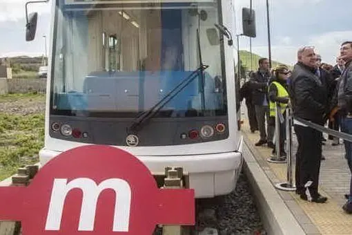 La stazione di Settimo (Archivio L'Unione Sarda)