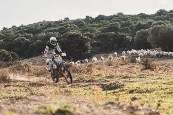 Un motociclista del Swank Rally (foto concessa)