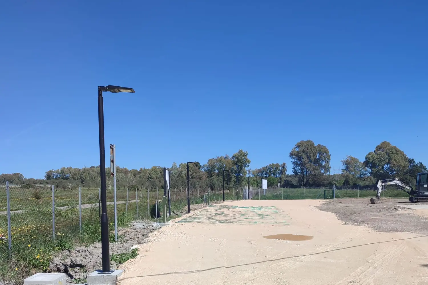 Immagine della nuova area camper di Albagiara (foto concessa)