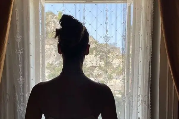 Lo scatto di Miriam Leone prima del matrimonio (foto Instagram)
