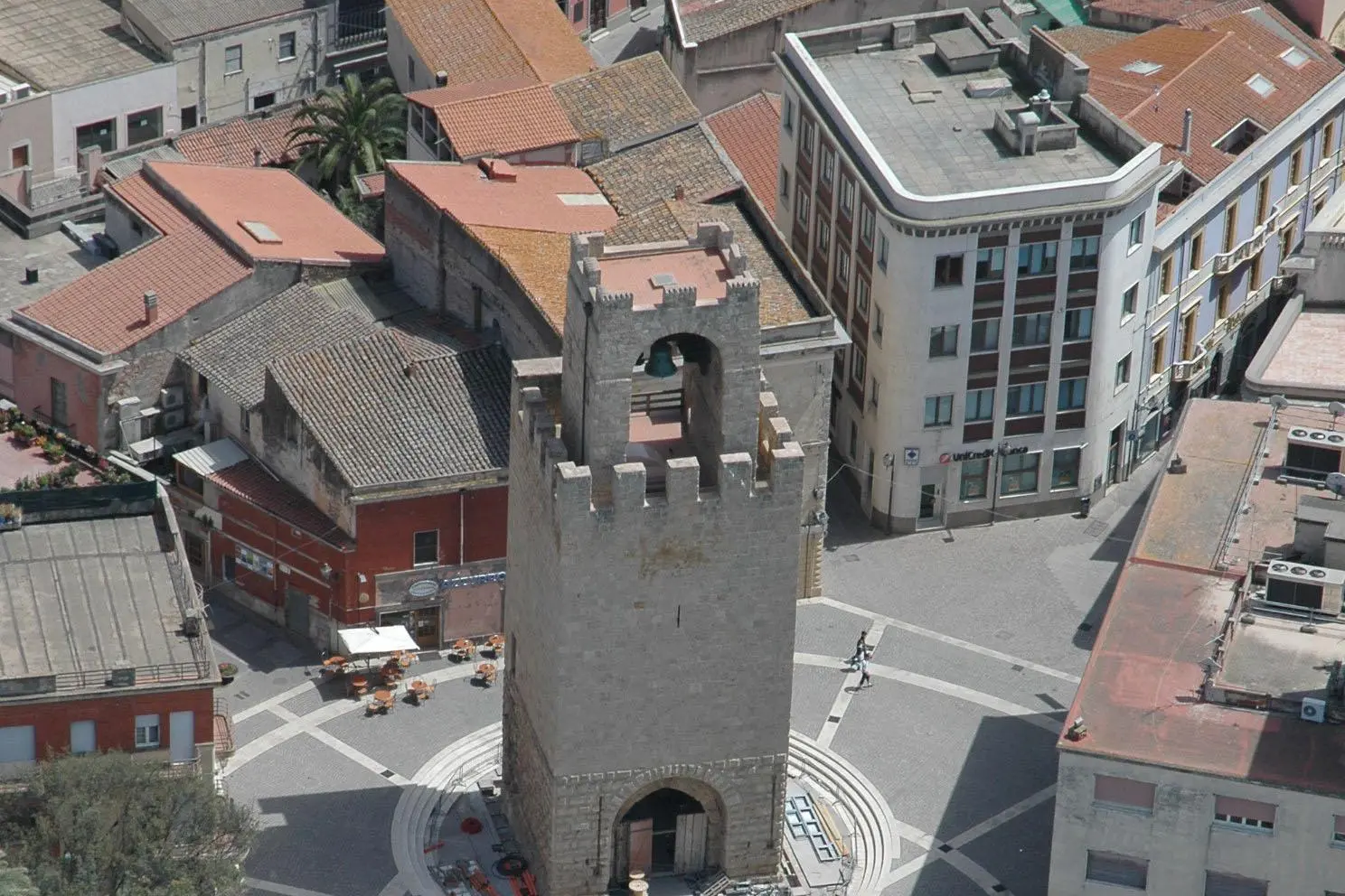 Panoramica di piazza Roma (archivio Unione Sarda)