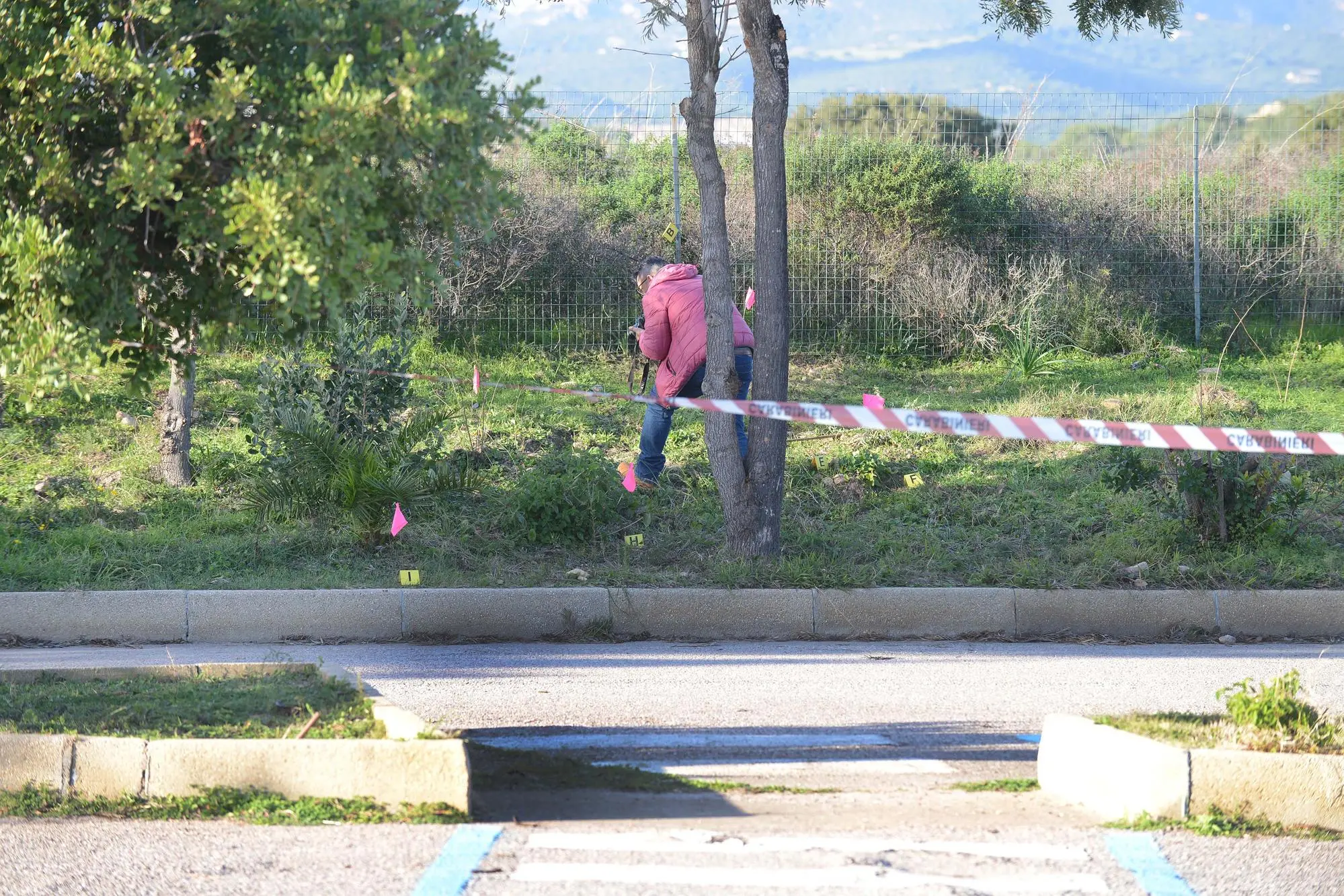 Olbia. 12-1-2023. Incidente sul lavoro a "Le Saline". La zona dove un operaio sessantenne ha perso una mano a causa di un'esplosione. Foto Antonio Satta.