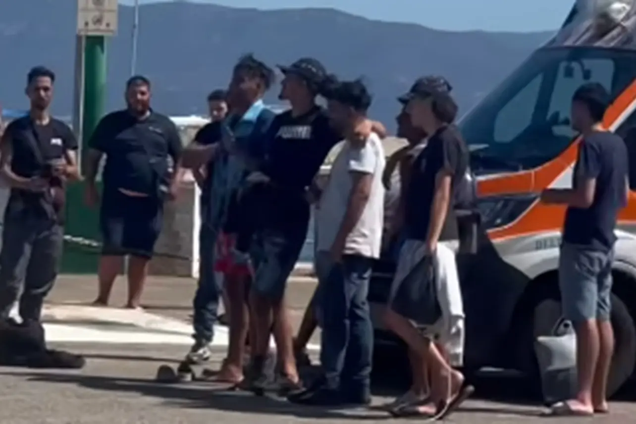 I migranti a Marina Piccola