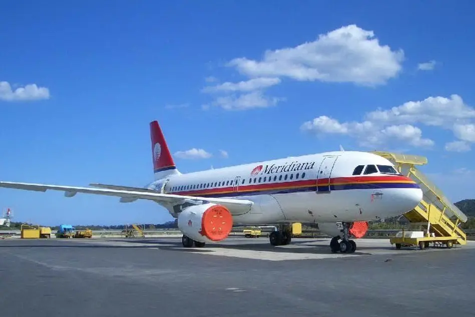Un aereo della Meridiana