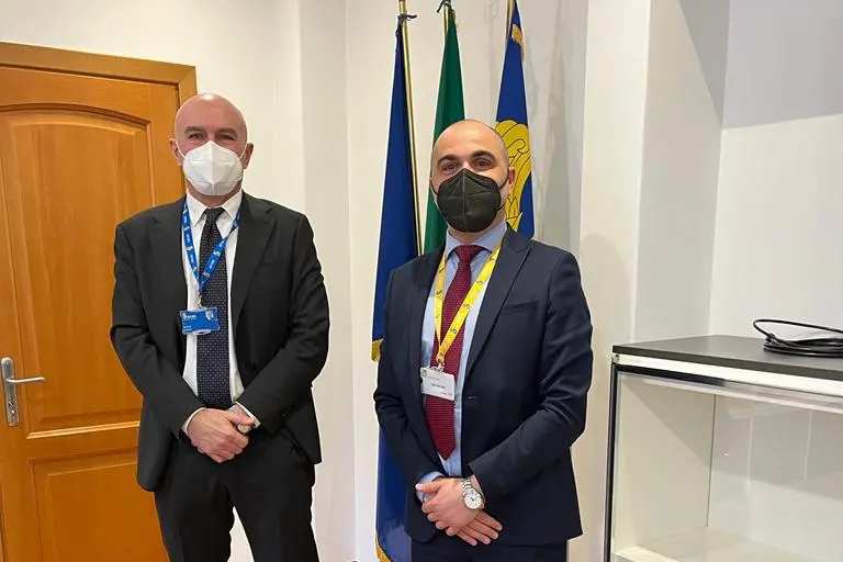 Salaris con l'ad Anas (Foto Ufficio Stampa Regione)