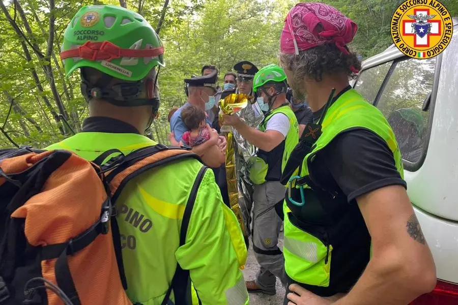 Una foto fornita dal Soccorso Alpino