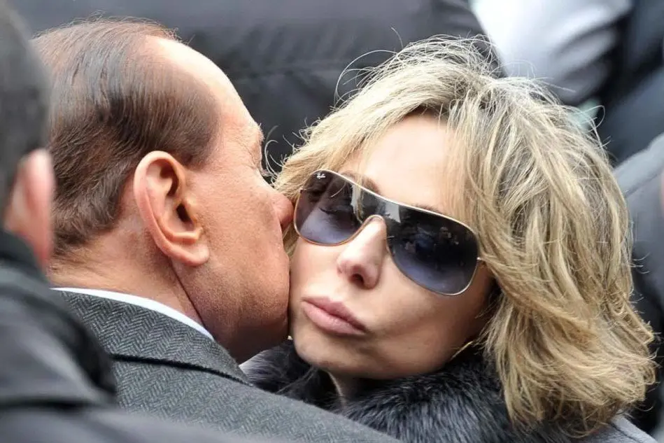 Silvio Berlusconi con la figlia Marina