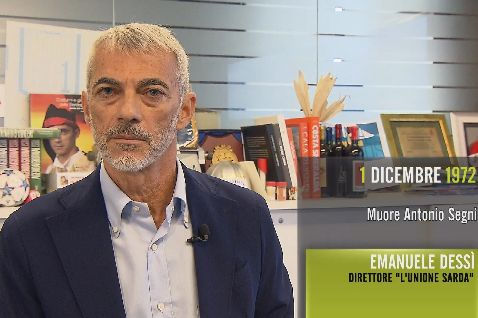 Emanuele Dessì la prossima settimana su "Il Giorno e la Storia", in onda su Rai Storia