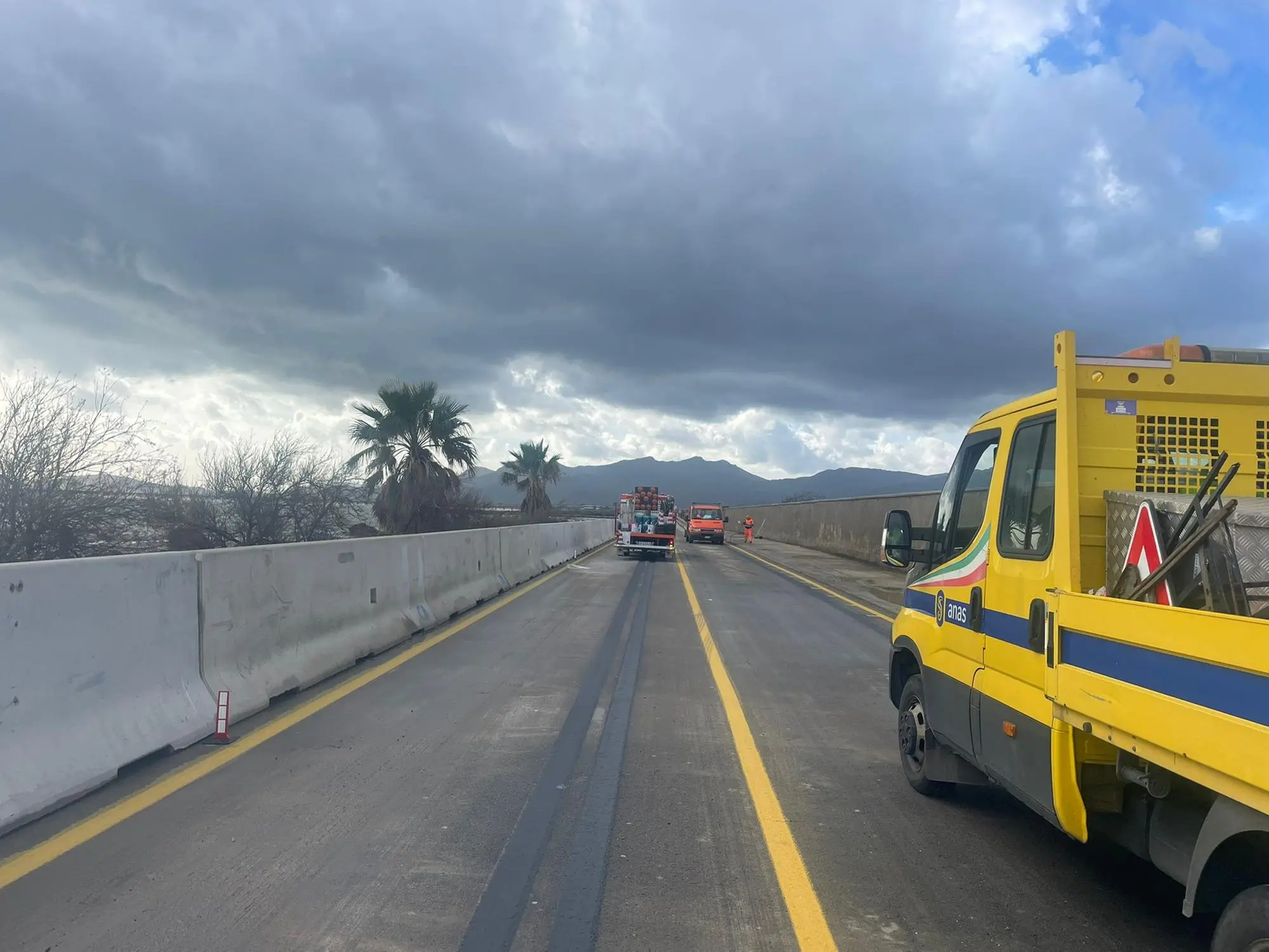 Riapertura SS195 (foto Anas)