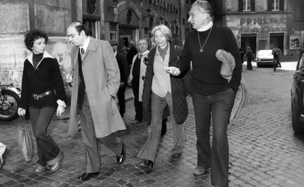 I quattro deputati radicali Emma Bonino, Gianfranco Spadaccia, Adele Faccio e Marco Pannella nel 1976