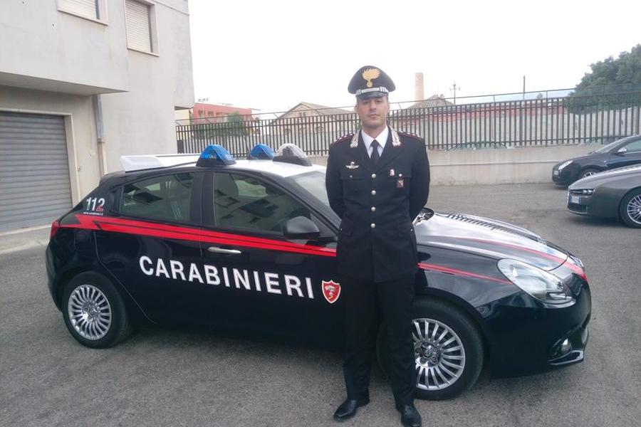 Il capitano Michele Cerri, comandante della Compagnia di Quartu (L'Unione Sarda - Andrea Serreli)