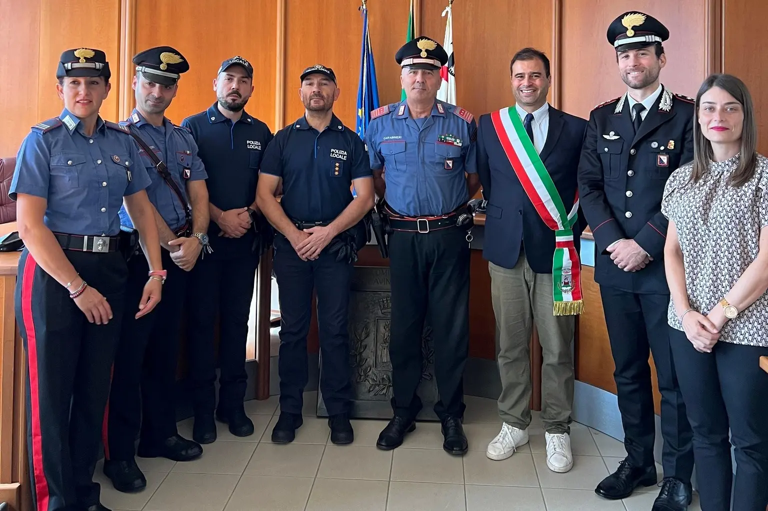 Il sindaco accoglie Pasquale Rutigliani il nuovo comandante della Compagnia Carabinieri di Villacidro
