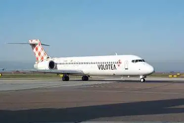 Aereo Volotea in pista Cagliari