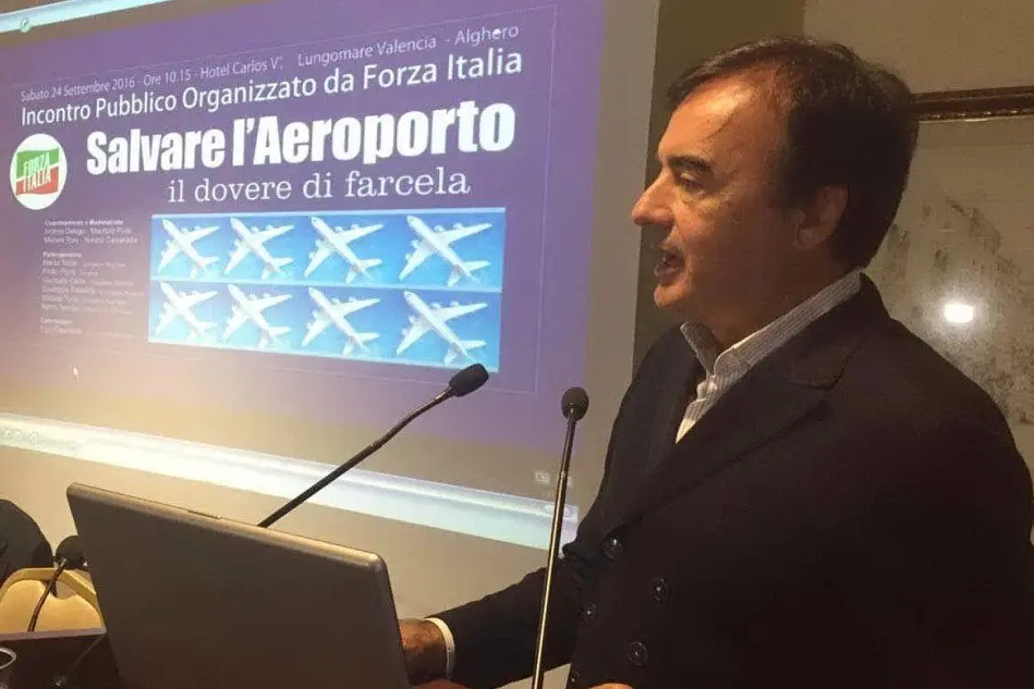 Marco Tedde al convegno organizzato da Forza Italia