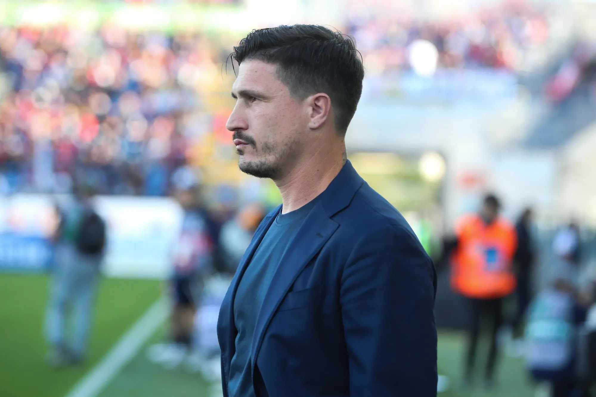 Fabio Pisacane in Cagliari-Atalanta (foto Ansa)