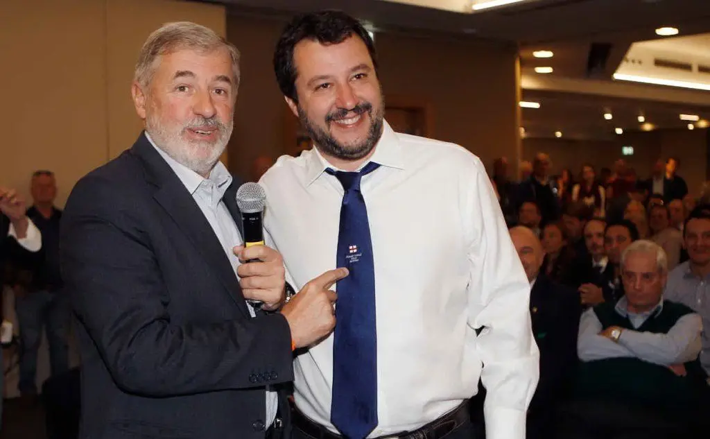 Marco Bucci con Matteo Salvini