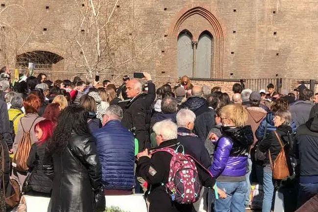 La manifestazione a Torino (Ansa)