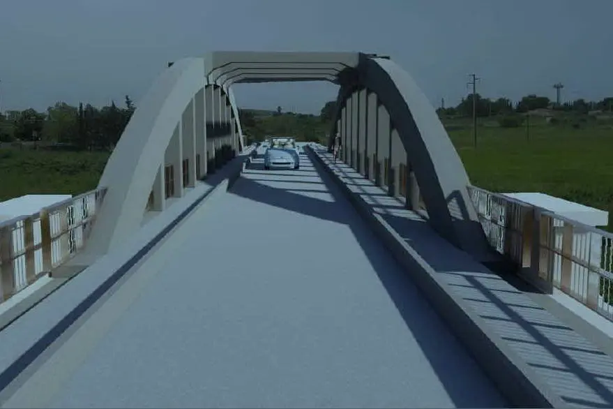 Simulazione del nuovo ponte (foto ufficio stampa)