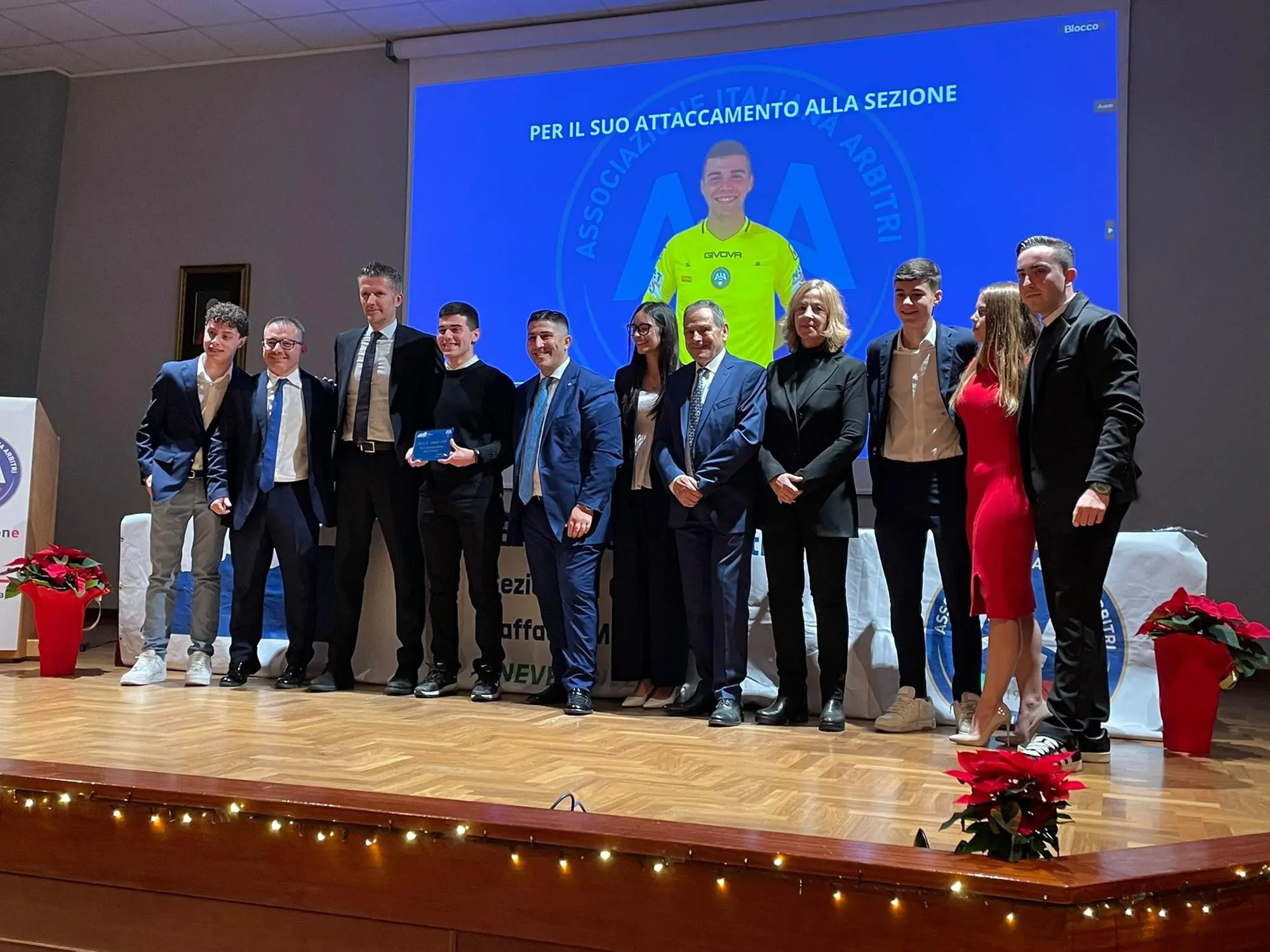 Uno degli ultimi eventi della sezione Aia di Cagliari, alla presenza dell'ex arbitro Daniele Orsato (foto Spignesi)