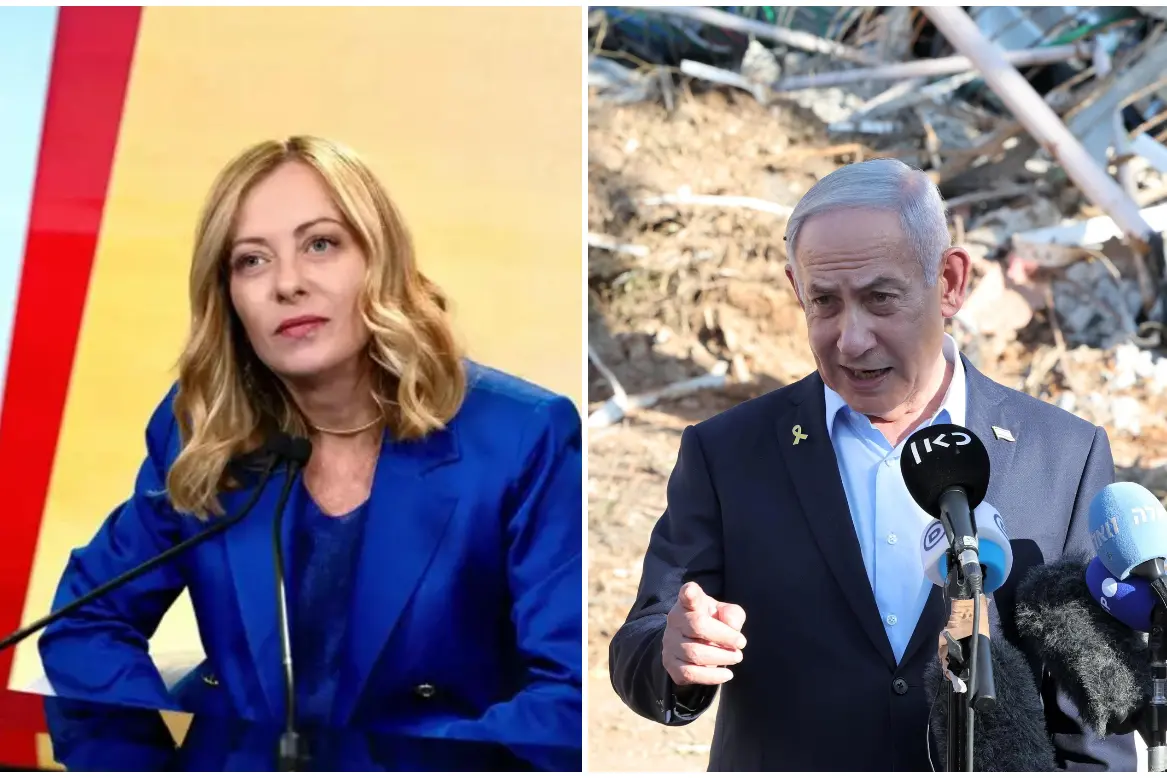 Meloni e Netanyahu (Ansa)