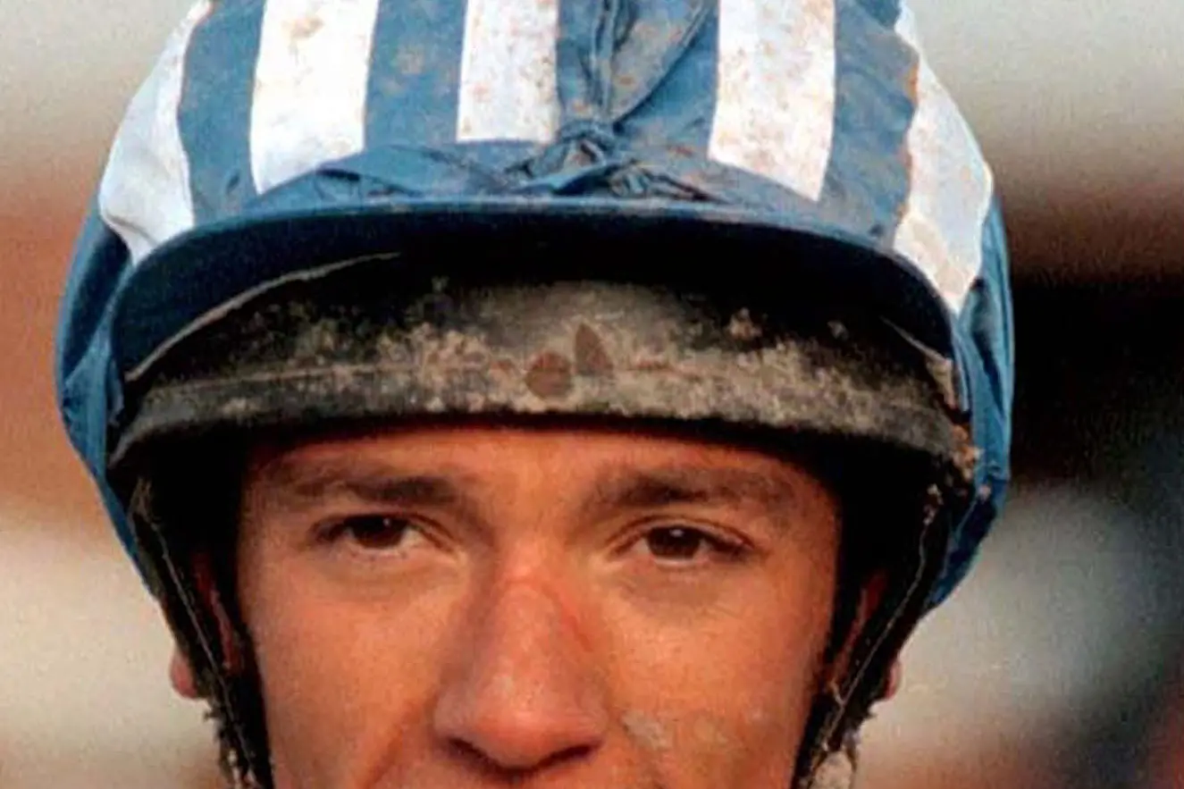 FILE -- Undated file photo of top jockey Frankie Dettori, who escaped from a plane crash on Thursday June 1, 2000 after the light aircraft he and fellow jockey Ray Cochrane were travelling in crashed near Newmarket racecourse in England. Dettori was taken to a nearby hospital with a suspected broken ankle, whilst Cochrane was in a more serious condition with head injuries. The pilot of the plane died in the crash. (AP Photo/PA) UNITED KINGDOM OUT - MAGAZINES OUT - NO SALES