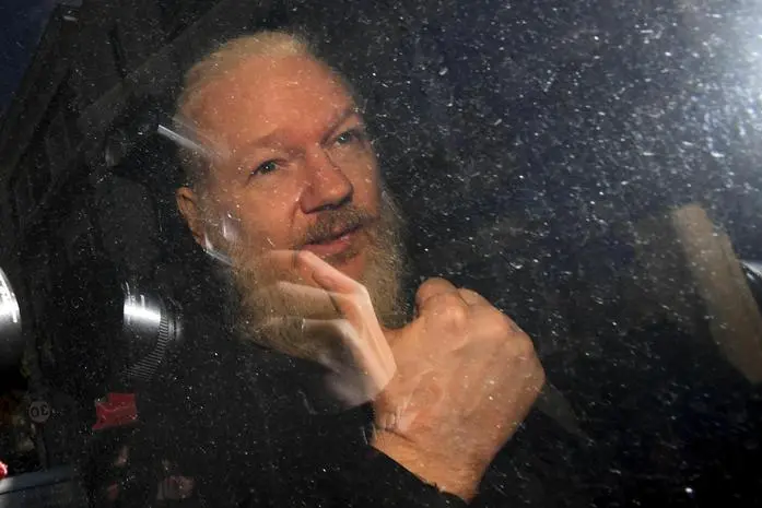 Julian Assange (foto Ansa/AP)