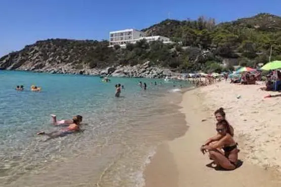 La spiaggia di Solanas (foto L'Unione Sarda - Andrea Serreli)
