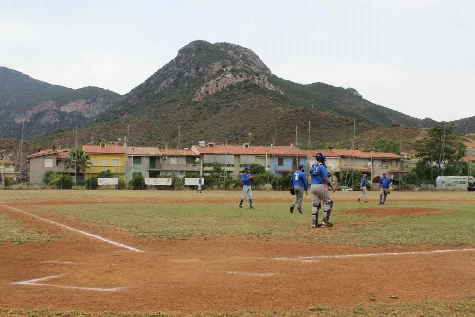 Il campo del baseball a Domusnovas