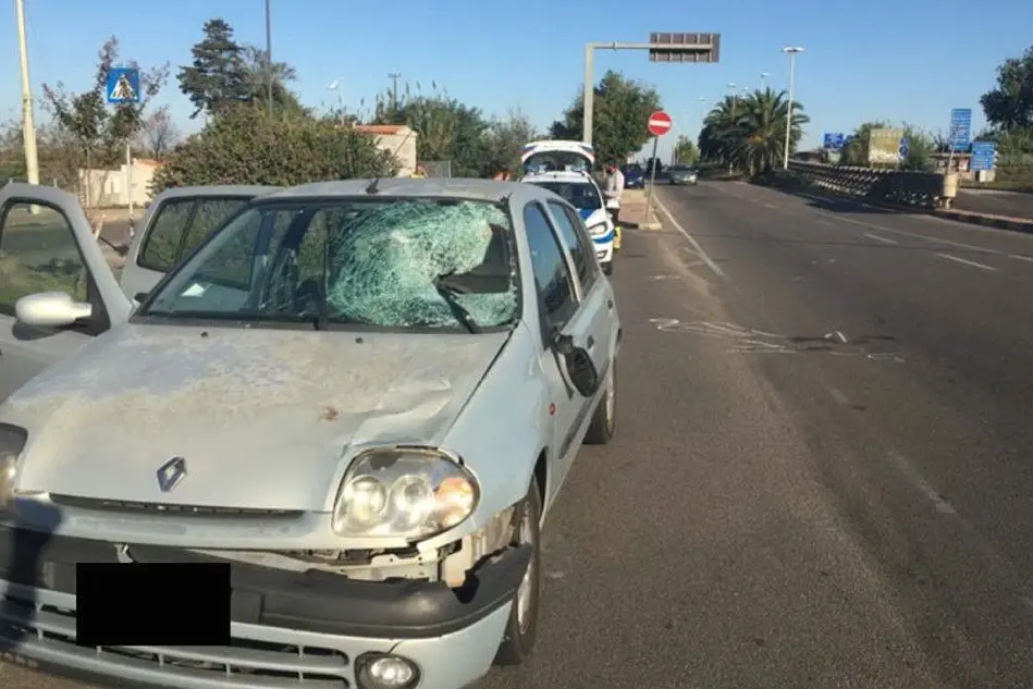 L'auto coinvolta nell'incidente