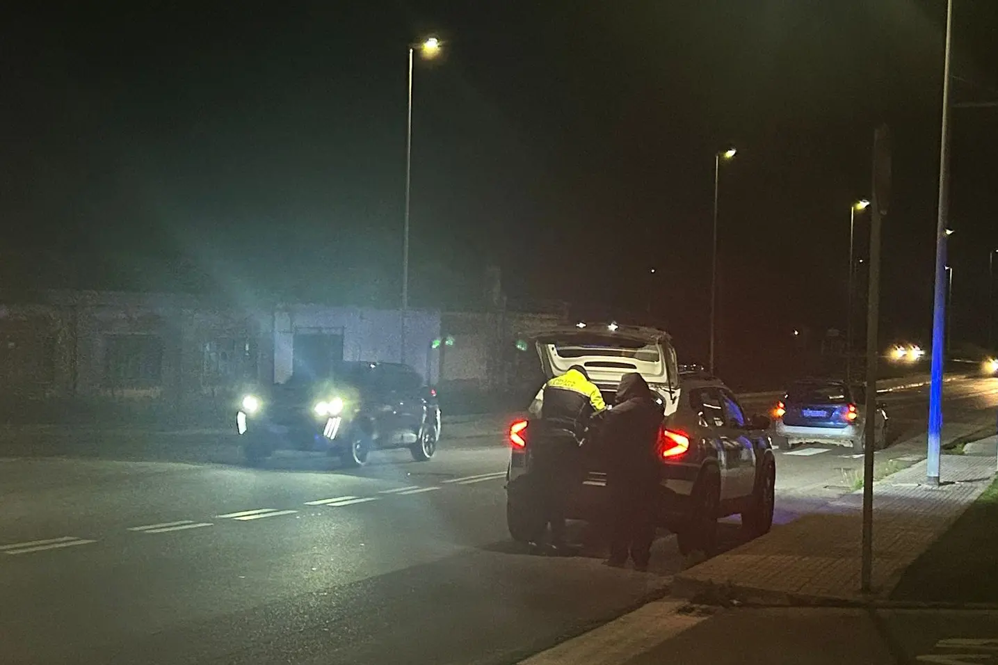 Il luogo in cui è avvenuto l'investimento a Carbonia (Foto: Fabio Murru)