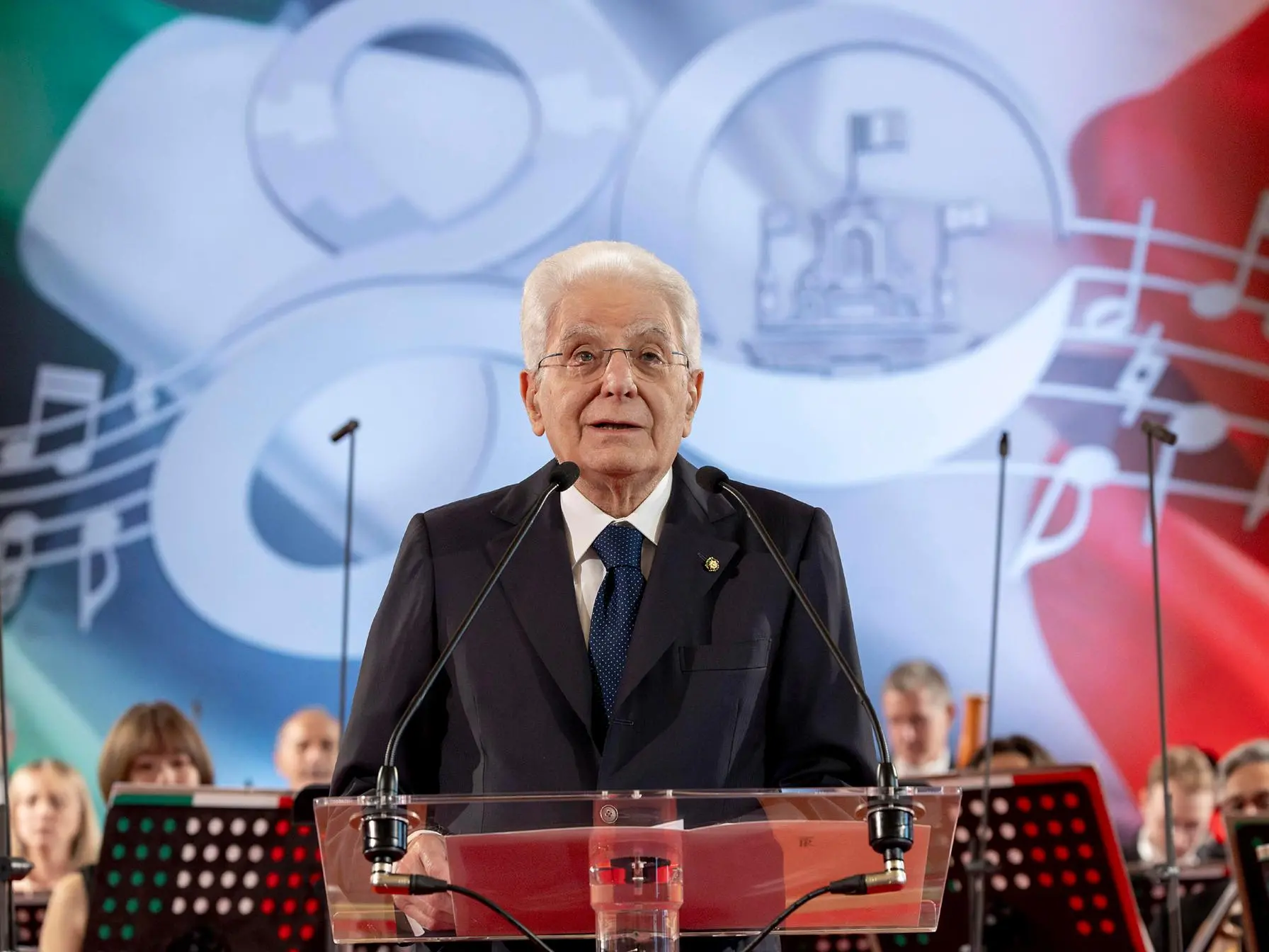 Il Presidente Sergio Mattarella in occasione del Concerto eseguito dall'Orchestra del Teatro dell'Opera di Roma, diretta dal Maestro Michele Mariotti, in onore del Corpo Diplomatico accreditato presso lo Stato Italiano in occasione della Festa della Repubblica, 1 giugno 2026. ANSA/ Paolo Giandotti- Ufficio per la Stampa e la Comunicazione della Presidenza della Repubblica - +++ UFFICIO STAMPA QUIRINALE+++ FOTO NON IN VENDITA - DA USARE SOLO PER FINI GIORNALISTICI +++ NPK +++
