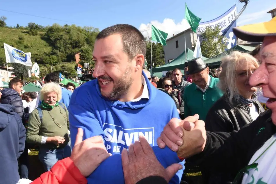 Matteo Salvini a Pontida