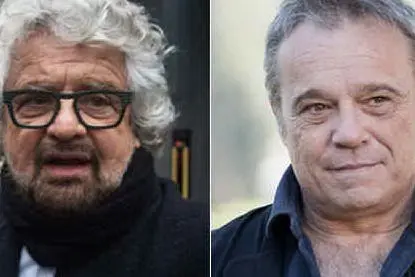 Beppe Grillo e Claudio Amendola