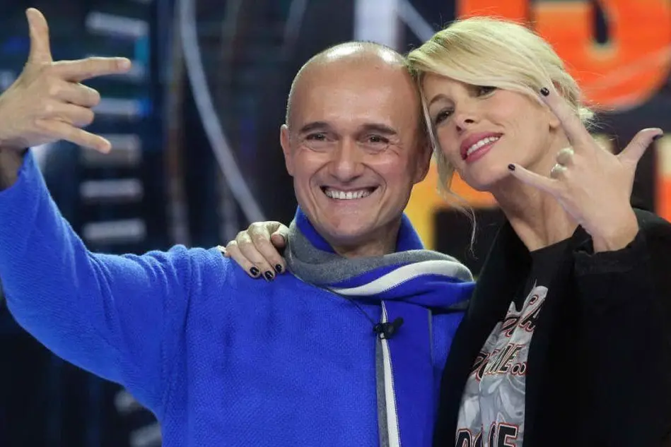 Alfonso Signorini e Alessia Marcuzzi (Ansa)