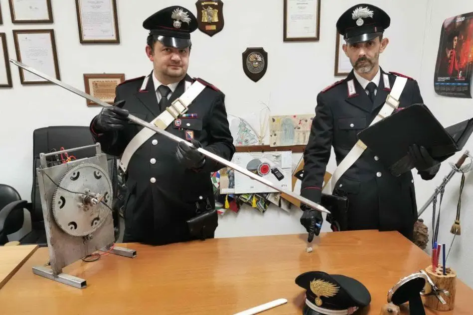 La refurtiva (foto carabinieri)