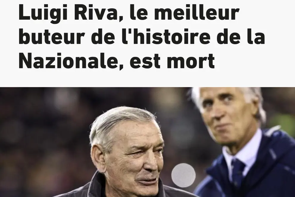 La pagina de L'Èquipe dedicata a Riva