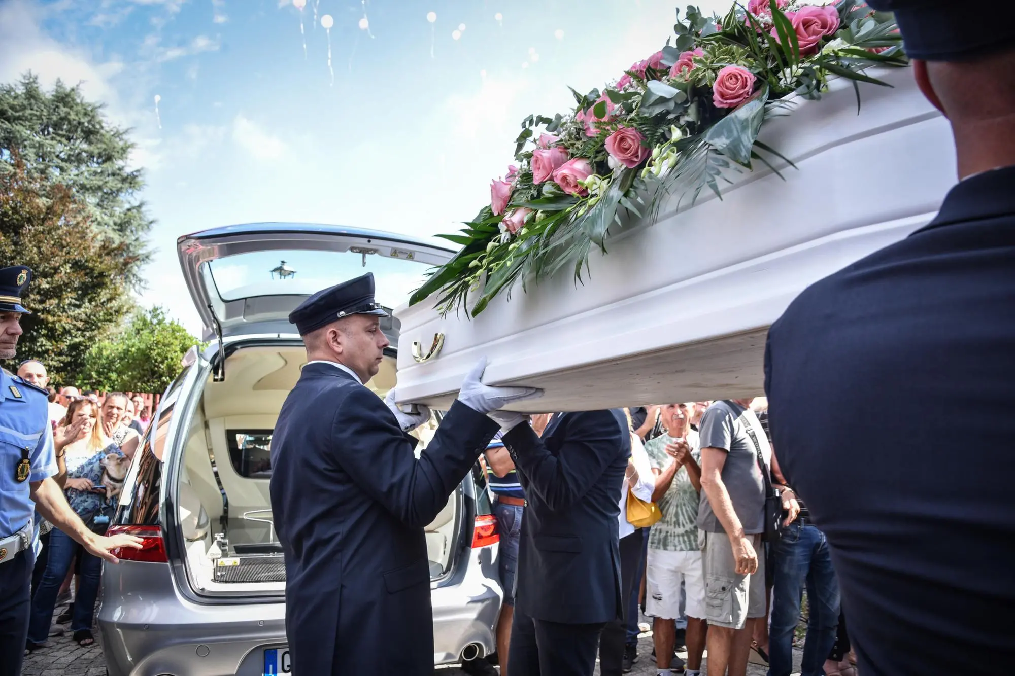 I funerali di Sofia Castelli (Ansa)