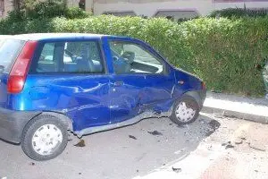 Olbia: l'auto contro la quale si è schiantato Luca Floris