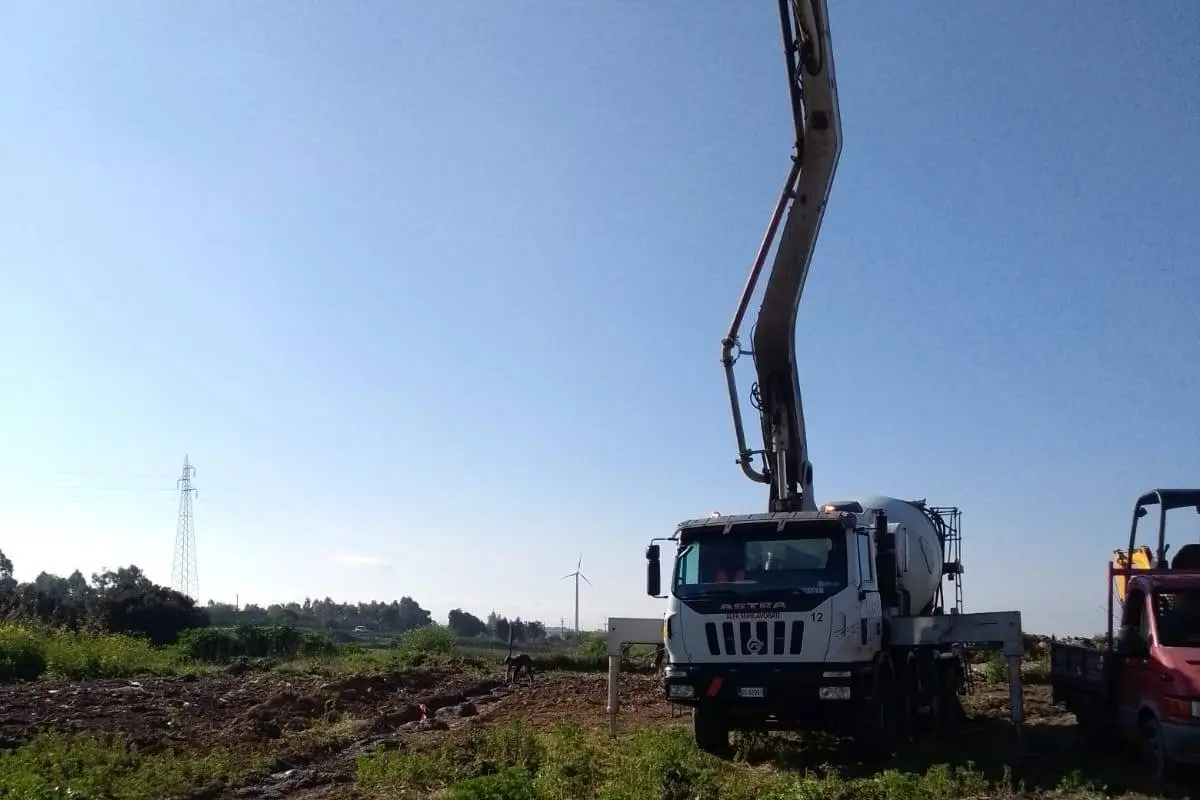 I lavori (foto Sirigu)