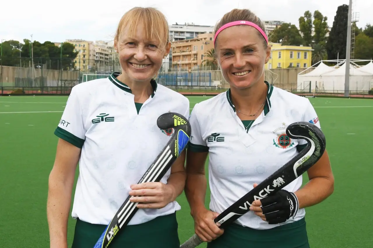 Maryna Vinohradova e Maryna Khilko hanno segnato le reti dell'Amsicora nel derby con la Ferrini (Foto Giuseppe Meloni)